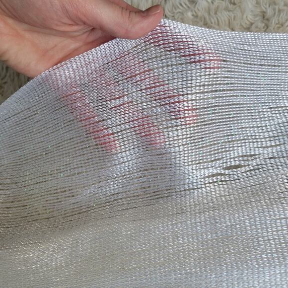 Metallic Open Knit Scarf Set of 3 - Picture 5 of 6